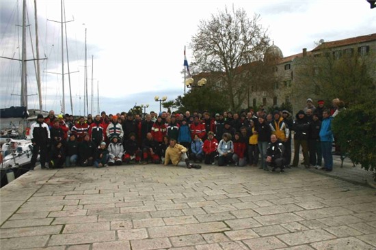 NCA Übungstörn 2012 - Gruppenfoto in Sibenik